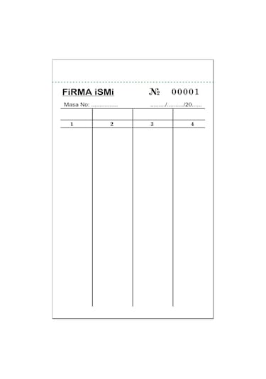 Yazboz Oyun Kağıdı Firmaya Özel 1. Hamur Kağıt  4 Bölmeli 50 Cilt