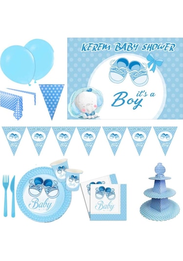 Hastane Odası Baby Shower Afiş Hediyeli Set Hdts114