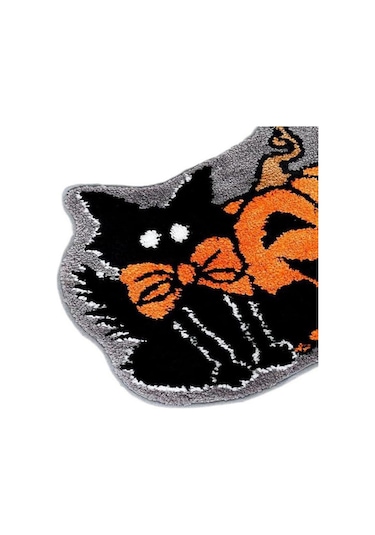 Suntek Cadılar Bayramı Zemin Matı Modern Dekoratif Alan 40cmx60cm Çok Renkli