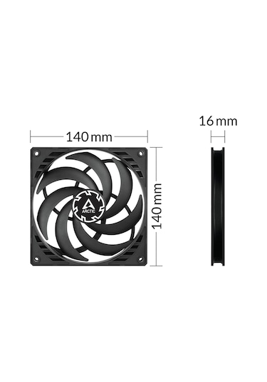 Arctic P14 Slim PWM PST AR-ACFAN00268A 14 CM Kasa Fanı