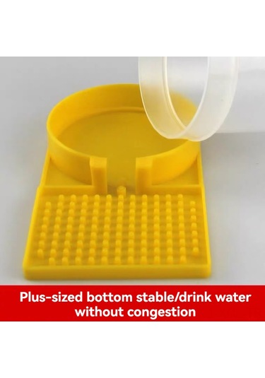 Konesam Arı Sulama Aleti - Şeffaf Gözlemli, Sızıntı Engeli, Kolay Yıkanabilir, Akış Kontrollü Kovan Besleme Aracı