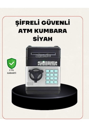 Cosmotex Para Kasası Görünümlü Elektronik Şifreli Kumbara