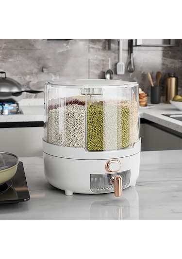 360 Derece Dönen Tahıl Dağıtıcı Kutusu, Kurutulmuş Meyve Gıda