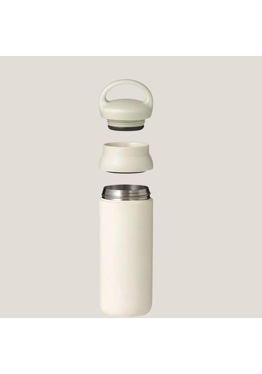 Paslanmaz Çelik Tutacaklı Termos 500 Ml -vakumlu Sızdırmaz Termos Haki