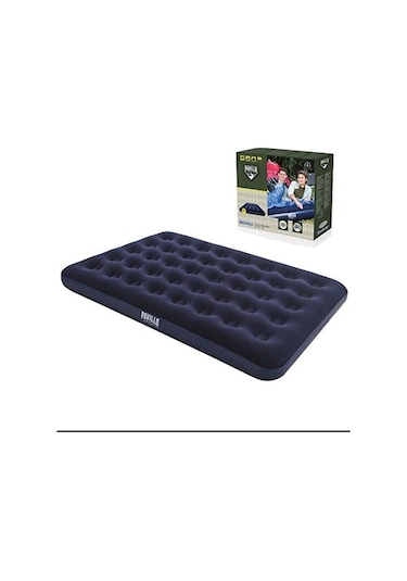 Trendooze Yatak Şişme Kişilik Çift Bestway 67002 191x137x22 Za Lacivert