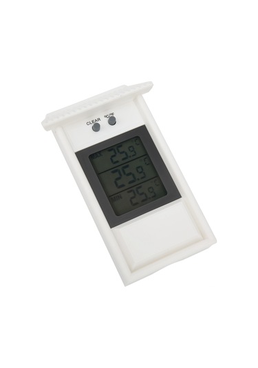 Xindoker Bahçe Ve Dış Mekanlar İçin Su Geçirmez Beyaz Dijital Termometre, Asma Kanca Ve Geniş Ölçüm Aralığı -20 C/+50 C İle Sıcaklık Ölçer