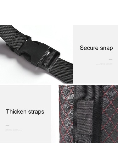 Createtech Saklama Kutusu Koltuk Askısı Çöp Torbe Beige Araç İçi Düzen