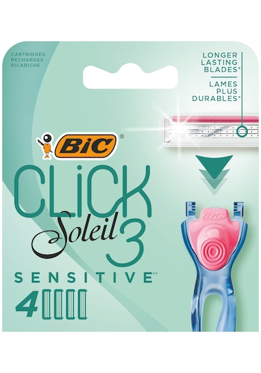 Bic Soleil Click Kadın Sistem Tıraş Bıçağı Yedek Kartuşu 4'lü