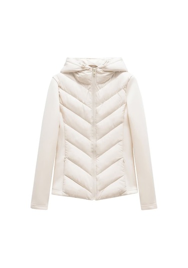 F1.beyaz..kadın Spor Mont,hafif Ve Rahat Tasarım Beyaz