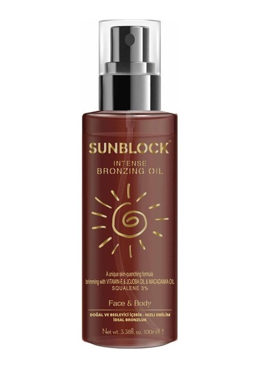 Sunblock Nemlendirici ve Bronzlaştırıcı Yağ 100 ML