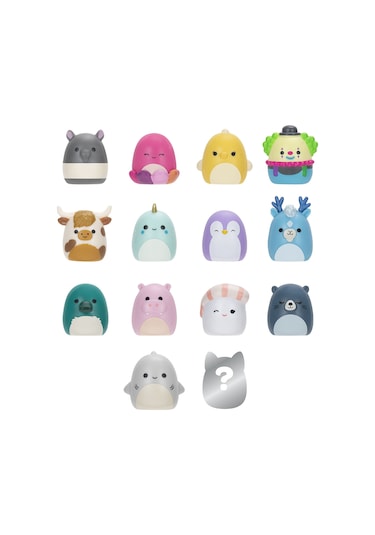 Squish-a-longs 14 Figür + Yüzük Set Seri 2 Al0030