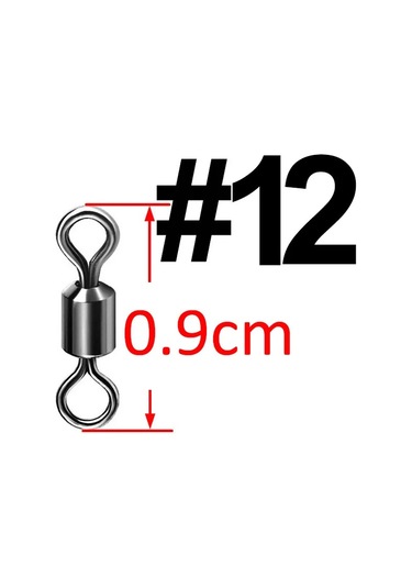 500 Adet Rulman Döner Balıkçılık Konektörü Paslanmaz Çelik Sazan Balıkçılık 12 12