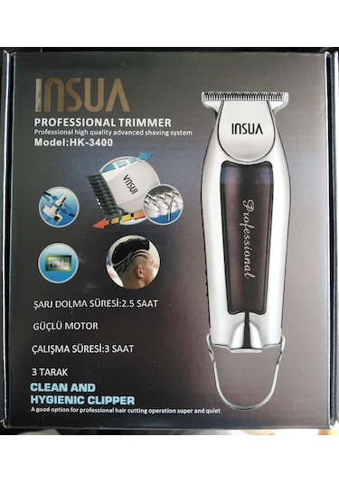 Insua Hk-3400 Profesyonel Şarjlı Tıraş Makinesi