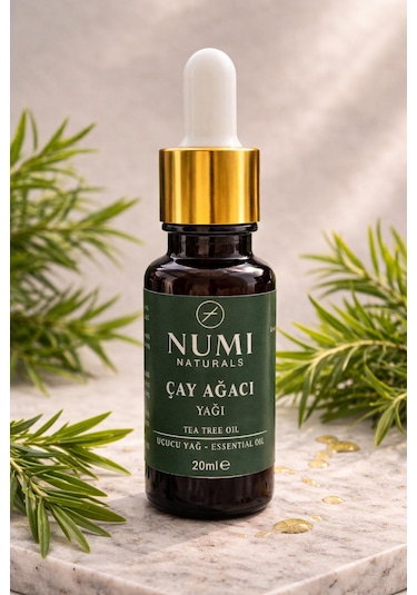 Çay Ağacı Yağı 20 Ml Saf Tea Tree Oil Uçucu Yağ, Cilt Ve Aromaterapi Yağı