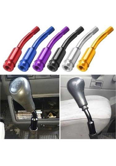 Xindoker Volkswagen T4 1990-2003 İçin Eğik Pipo Tipi Vites Kolu Uzatma Kolu - Siyah Siyah