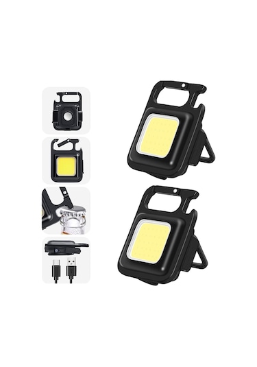 Senalstore Ledli Mini Taşınabilir Usb Şarj Edilebilir 3 Fonksiyonlu Mıknatıslı Parlak Led Işık