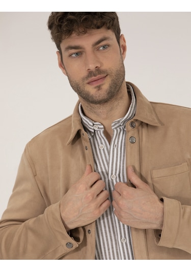 Pierre Cardin Erkek Bej Deri Mont-kaban 50273469-591 Bej