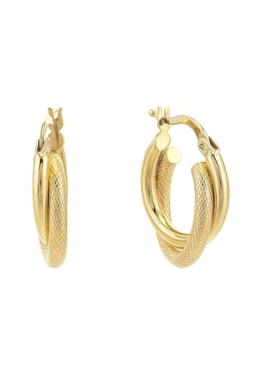 Moom Mücevherat Kadın 14 Ayar Altın İtalyan Halka Küpe N11.15550