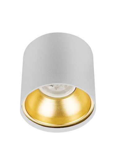 Spot Lamba Led 7W Silindir Beyaz-Gold Duvar Aydınlatma Armatür