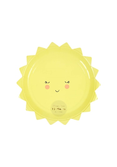 Meri Meri - Happy Sun Plates - Güneş Tabak - S