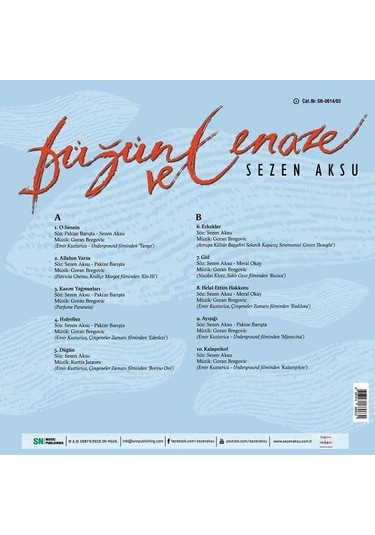 Sezen Aksu - Düğün ve Cenaze  Plak