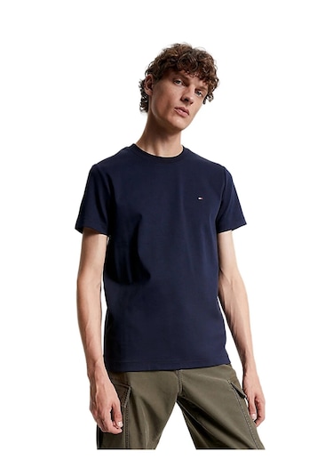 Tommy Hilfiger Klasik Sıfır Yaka T-shirt Lacivert