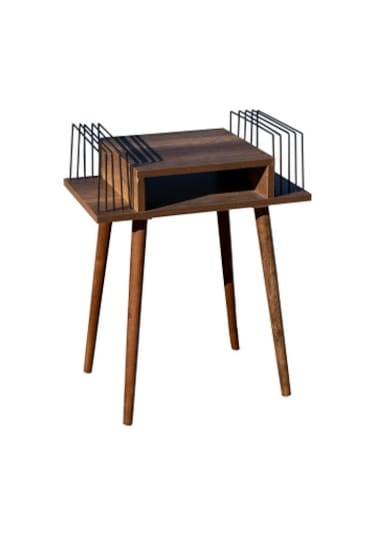 Plak Ve Pikap Sehpası 2 Li Barok Ahşap Ayaklı