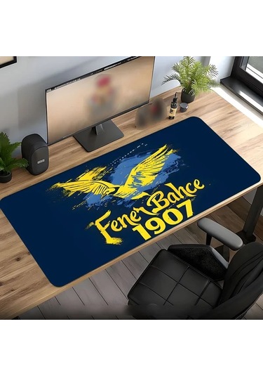 Honeybeeshop Fenerbahce Sk 7 Buyuk Kaymaz 80x30cm Oyun Fare Pedi Esport Ofis Kauçuk Taban