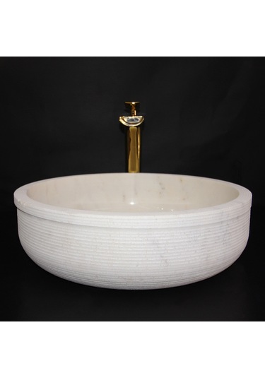 Afyon Sarılı Dışı Taramalı Yuvarlak Lavabo
