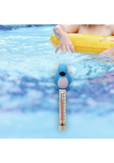 Homyl Banyo Gölet Için Havuzlar Yüzer Su Termometre Penguen
