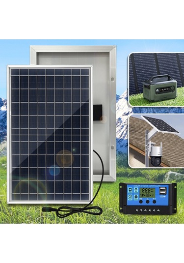 Reedark 10w Taşınabilir Güneş Paneli Seti - Şarj Kontrol Cihazlı, Kamp, Seyahat Ve Acil Durumlar İçin