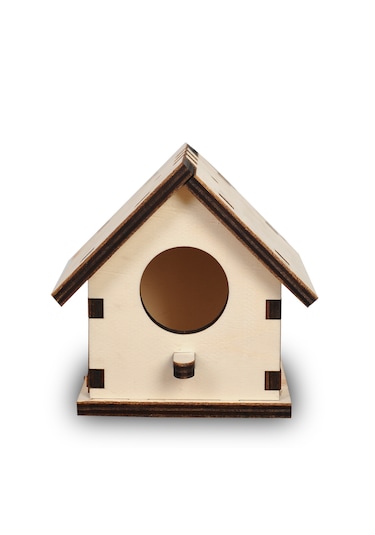 Vedemo Ahşap Kuş Evi Kuş Yuvası 10 x 10 x 12 CM