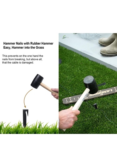 300 Adet 8.5 Cm Çim Biçme Makinesi Zemin Zımba Kenar Kazıkları Plastik Yard Bahçe Sınır Tel Ankraj Mandalları