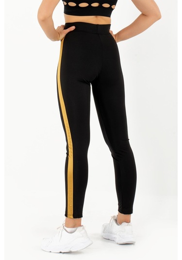 Doremi Active Sportive Kalın Çizgili Tayt-878 001