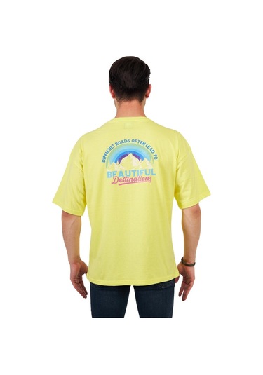 Ghassy Co. Erkek Oversize Sırt Ve Göğüs Baskılı Outdoor Tshirt Be (549329836)