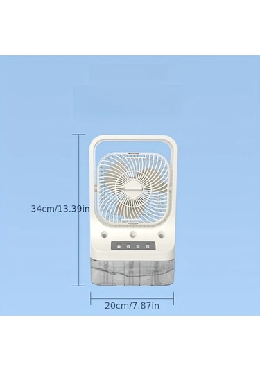 Motion003 Taşınabilir Usb Fanı Mini Soğutma Fanı Gece Lambalı Çoklu Hız Ayarlı Masaüstü Fan İç Dış Mekan Ofis Yurtlar İçin