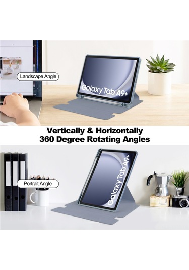 Geeksen "Samsung Uyumlu Tab S9 Fe İçin 360 Dönebilen Bluetooth Klavye Kılıfı - Şık Ve Korumalı" Optik