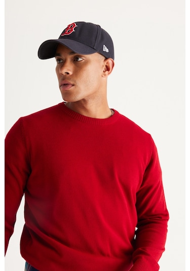 Altinyildiz Classics Erkek Kırmızı Standart Fit Normal Kesim Bisiklet Yaka Triko 4A4923100001KMZXL Kırmızı