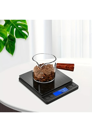 Dashanshop Taşınabilir Dijital Mutfak Terazisi - 0.0oz Hassas Ölçüm, Pişirme Diyet Ve Tartı, Gümüş Gümüşi