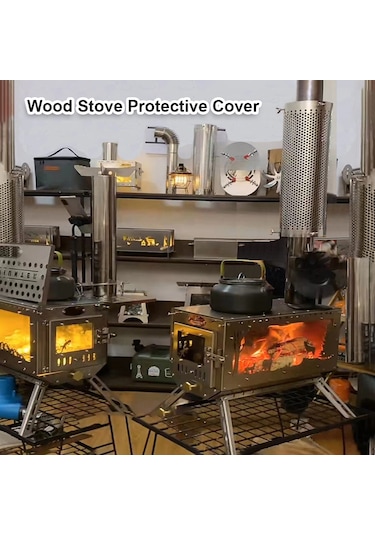 Haşlanma Önleyici Boru Kapağı Soba Borusu Koruyucuları Baca Borusu Kap Gümüş