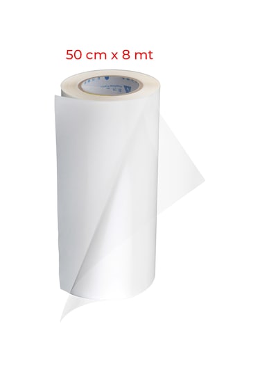 ŞEFFAF YAPIŞKANLI FOLYO 50 CM X 8 METRE