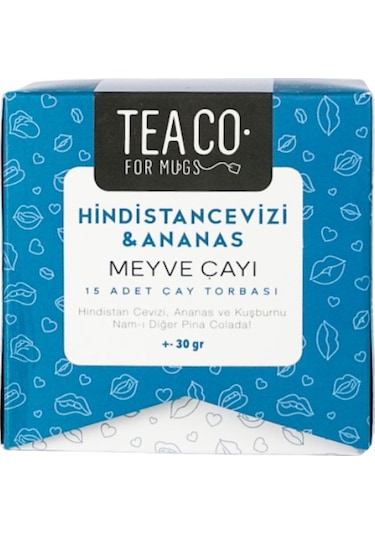 Tea Co. Read My Lips Çay Poşeti Kutusu 15'li 30 G