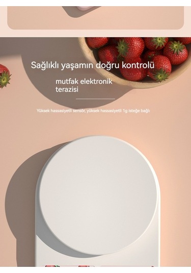 Dancemonkey Pratik Ev Mutfak Terazisi - Pembe Pembe