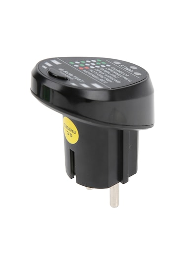 Qingmipy St02d Abs Soket Test Cihazı - Elektrik Devresi Polarite Kontrolü, Akım Sorunu Tespiti Ve Led Gösterge İle Güvenlik Kontrol Aracı