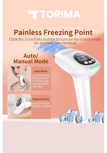 Torima BHRL-09 Beyaz Buz Başlıklı IPL Lazer Epilasyon Cihazı