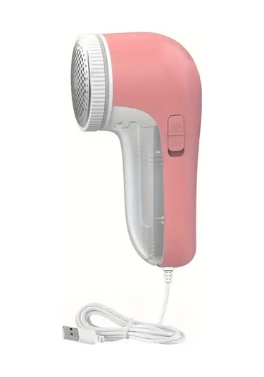 Lumaworld Pembe 3 Bıçaklı Usb Tüy Toplama Makinesi, Hızlı Kumaş Bakımı Pembe