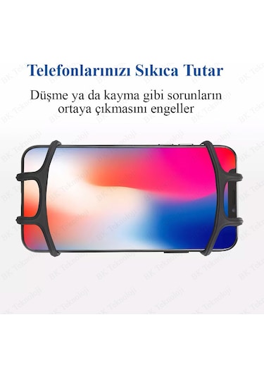 Motosiklet Bisiklet Telefon Tutucu - Siyah