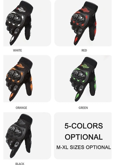 Trendooze Tam Parmak Motosiklet İçin Erkek Eldiveni Ekrana Dokunmak Xh