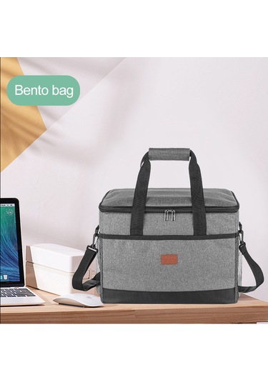 Yifomall 33l Gri Dışarıda Kullanıma Uygun Isıtma-soğutma Çantası, Su Geçirmez Oxford Kumaşı, Leakproof Tasarım, Çift Açılabilir Reşet, Günlük Yemek Ve Piknik İçin Uygun Çok Renkli