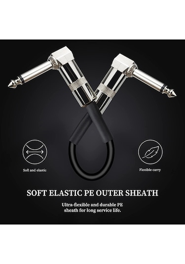 Sones Tek Blok Ses Enstrümanı Elektrik Gitar Efekt Hattı, Kablo Uzunluğu: 15 Cm Kare Başlık Gümüş